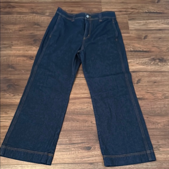 LOFT Blue Flare Wide Leg Jeans - Picture 4 of 5